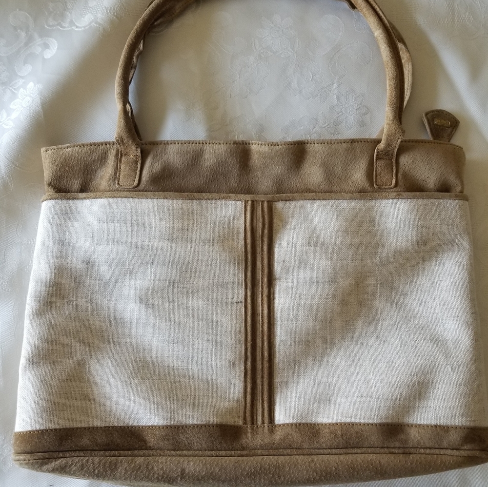 Vintage Phillippe Bag Linen/Suede